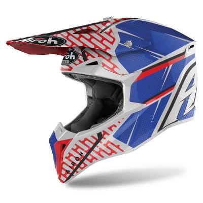 Casque cross Airoh WRAAP - IDOL - RED/BLUE GLOSS 2023