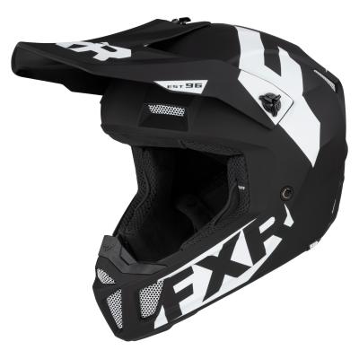 Casque cross FXR CLUTCH CX BLACK/WHITE 2021