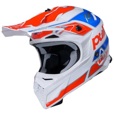 Casque cross GRAPHIC + TEAM RED BLUE PULL-IN