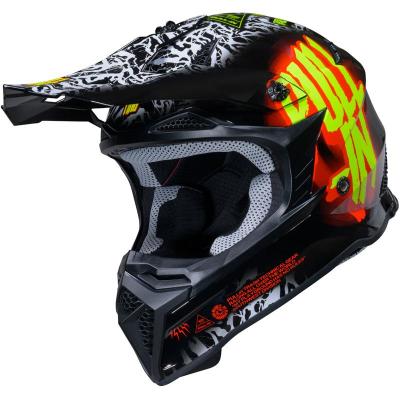 Casque cross GRAPHIC + TRASH RED PULL-IN
