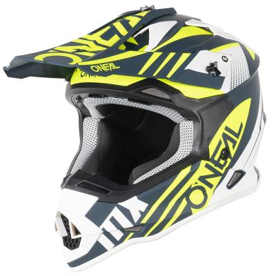 Casque cross O'Neal 2 SRS - SPYDE 2.0 - BLUE WHITE NEON YELLOW MATT 2022