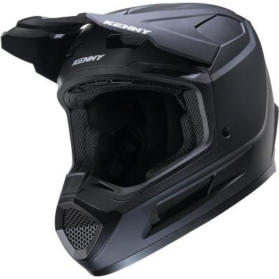 Casque cross PERFORMANCE SOLID BLACK MATT KENNY