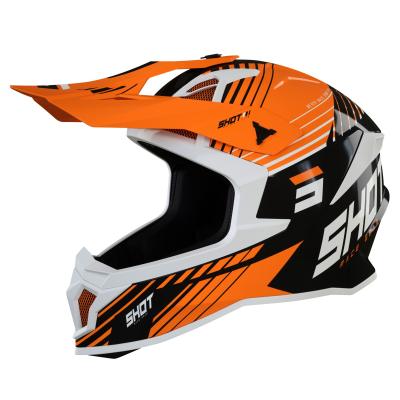 Casque cross Shot LITE FURY - BLACK NEON ORANGE GLOSSY 2025