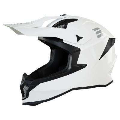 Casque cross Shot LITE SOLID - WHITE GLOSSY 2025