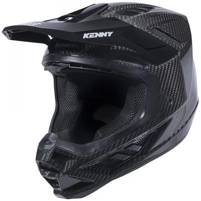 Casque cross TITANIUM CARBON SHINY WHITE KENNY