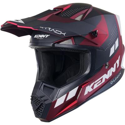 Casque cross TRACK GRAPHIC CANDY RED MATT KENNY