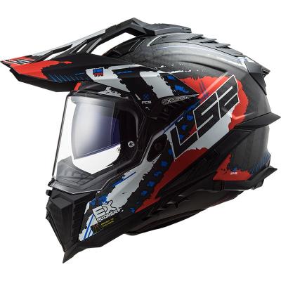 Casque int&eacute;gral LS2 MX701 - EXPLORER CARBON - EXTEND