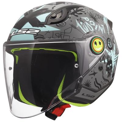 Casque jet LS2 OF622 FUNNY II - SCRIBBLE