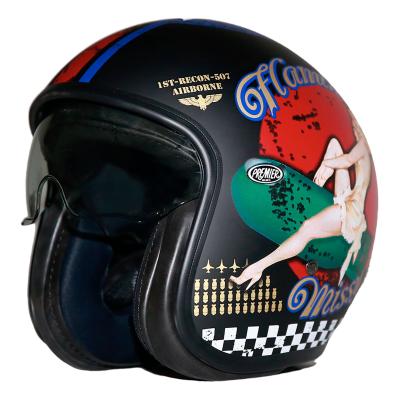 Casque jet Premier VINTAGE - PIN UP 9 BM
