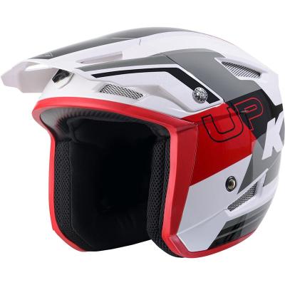 Casque trial TRIAL UP GRAPHIC WHITE RED KENNY