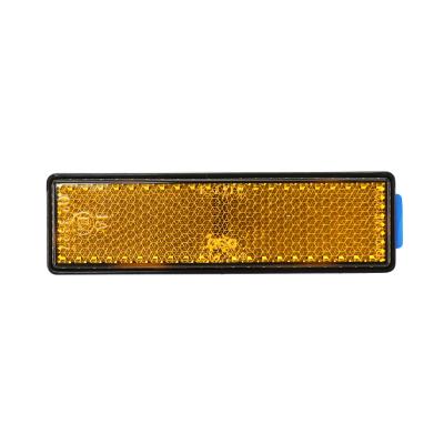 Catadioptre P2R REFLECTEUR SCOOT RECTANGULAIRE ORANGE ADHESIF 95x25 mm