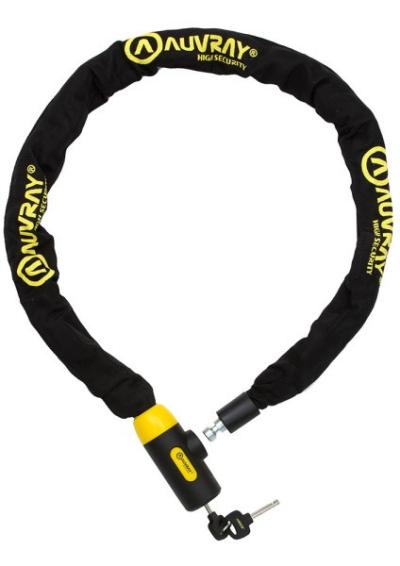 Chaine Antivol Auvray C-Bloc 120 cm avec Cadenas int&eacute;gr&eacute;