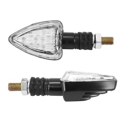 Clignotant Avoc MOTO ASO 13 LEDS BASE ABS TRANSPARENT - L 78mm - H 37mm 27mm HOMOLOGUE CE PAIRE