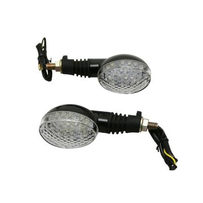 Clignotant Avoc MOTO ISUMI 18 LEDS BASE ABS TRANSPARENT - L 110mm - H 43mm 54mm HOMOLOGUE ECE PAIRE
