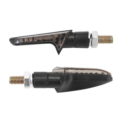 Clignotant Avoc MOTO MINI KOBE 12 LEDS BASE ABS FUME - 12 ORANGE LONG 70mm - LARG 24mm - HAUT 21mm HOMOLOGUE CE PAIRE