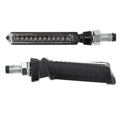 Clignotant Avoc SEQUENTIEL MOTO FUJI 12 LEDS BASE ABS TRANSPARENT - L 79mm - H 11mm 18mm HOMOLOGUE E PAIRE
