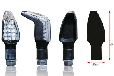 Clignotant Bihr Boomerang LED noir