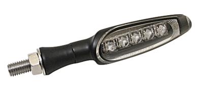 Clignotant Koso LED-Indicator , Matt Black, E-mark, Piece