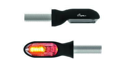 Clignotant LighTech Led plastique ABS noir petite taille (La paire)