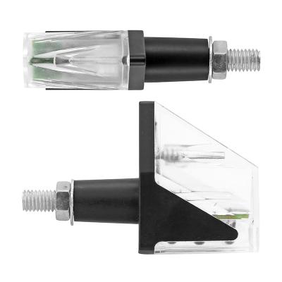 Clignotant Replay UNIVERSEL WING 3 LEDS BASE ABS TRANSPARENT MAT L 62mm - H 20mm 52mm PAIRE