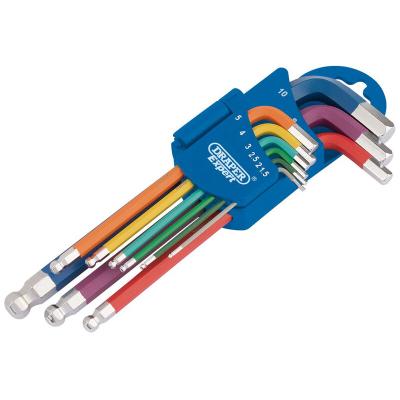 Clé hexagonale Draper Jeu de s à rotule - 9 pièces