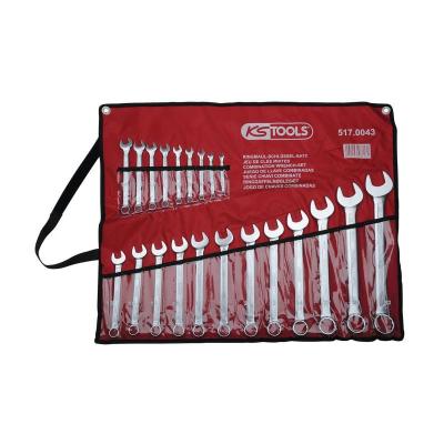Cl&eacute; mixte KS Tools Jeu de 21 cl&eacute;s en trousse, 6 &agrave; 32 mm