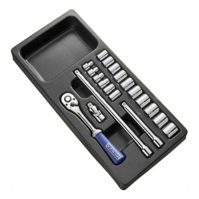 Clé à cliquet Expert Module d'outils douilles et cliquet 3/8'' - plateau plastique