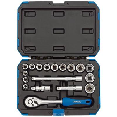 Coffret Draper 3/8" m&eacute;trique pouce 18 pi&egrave;ces