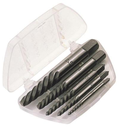 Coffret Draper extracteur vis acier carbone 5 pcs 3 &agrave; 18mm