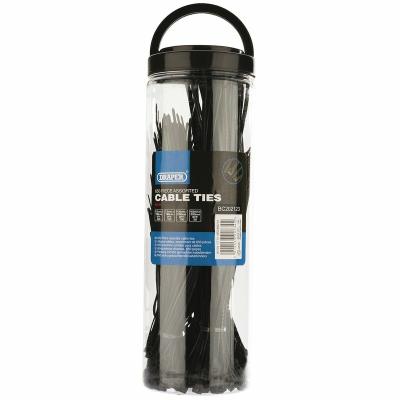 Coffret &agrave; outils Draper Colliers nylon multi - tailles noir 650 pi&egrave;ces