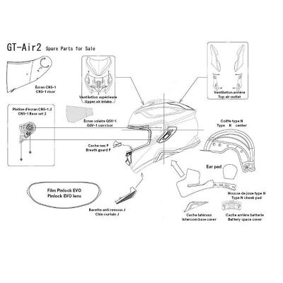 Coiffe Shoei GT-AIR II / J-CRUISE II