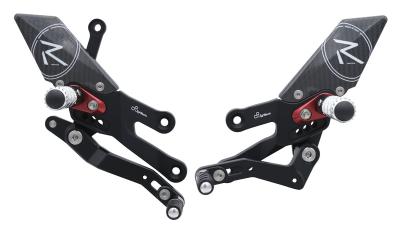 Commandes recul&eacute;es LighTech r&eacute;glables/repliables Racing s&eacute;lection standard et invers&eacute;e