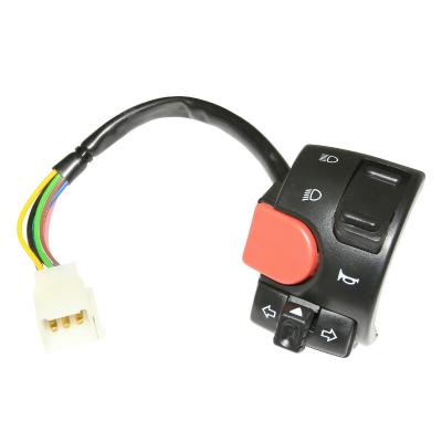 Commodo &eacute;lectrique P2R COMMODO-COMMUTATEUR SCOOT ADAPTABLE MBK 50 NITRO 1997+2012-YAMAHA 50 AEROX 1997+2012 GAUCHE -P2R-