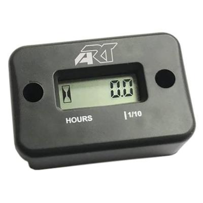 Compteur ART d'heure sans fil noir