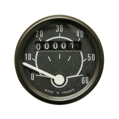Compteur Transval ROND 60KM - H DIAM 48 mm SUPPORT