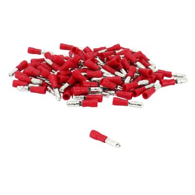 Cosse &eacute;lectrique P2R PRE - ISOLEE MALE DIAM 4mm ROUGE SECTION FIL 0,25 &agrave; 1,5 mm