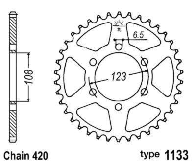 Couronne B1 acier standard - 420