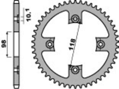 Couronne B1 acier standard - 520