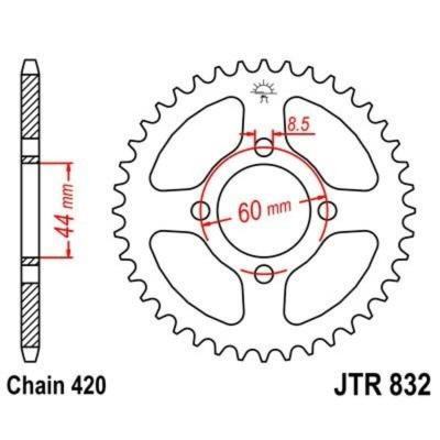 Couronne JT. Acier Standard - 420 46 dents
