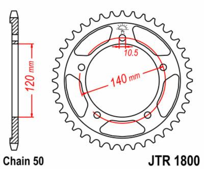 Couronne JT. acier standard 1800 - 530