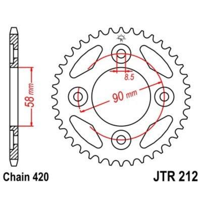 Couronne JT. acier standard 212 - 420