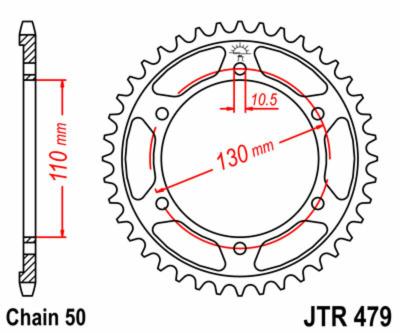 Couronne JT. acier standard 479 - 530