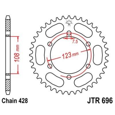 Couronne JT. acier standard 696 - 428