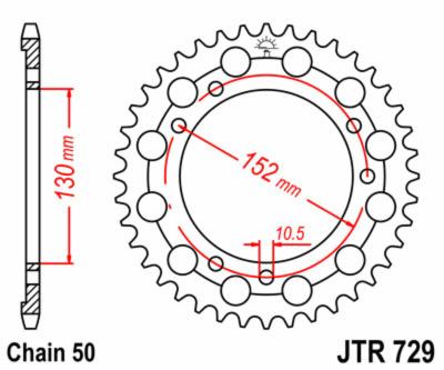 Couronne JT. acier standard 729 - 530