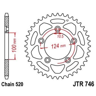 Couronne JT. acier standard 746 - 520