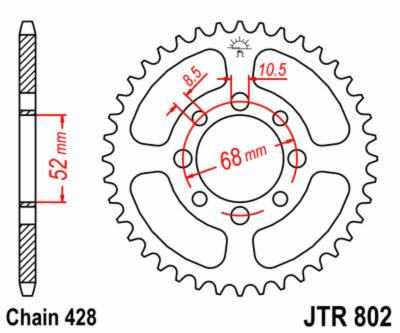 Couronne JT. acier standard 802 - 428