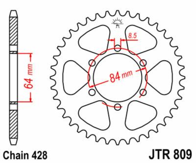 Couronne JT. acier standard 809 - 428