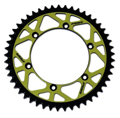Couronne PBR Twin Color aluminium ultra-light anti-boue anodisé dur 808 - 520