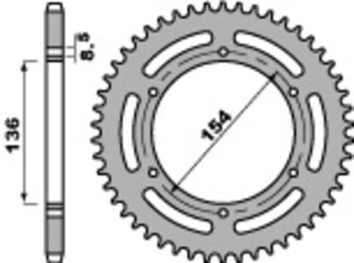 Couronne PBR acier C45 standard 4546 - 520