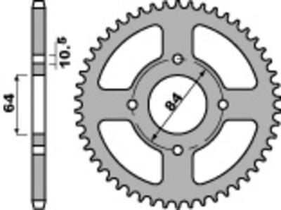 Couronne PBR acier standard 4467 - 428